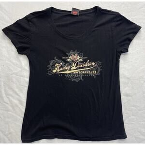 Harley Davidson Horny Toad Temple Texas T-Shirt Women XL Motorcycle Gear